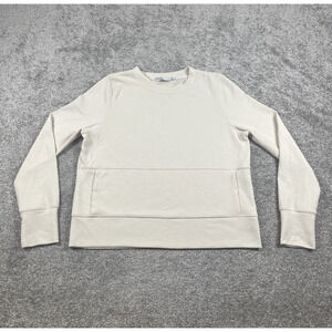 Prana Sweatshirt Womens Large Sunrise Yoga Pockets Comfy Ivory